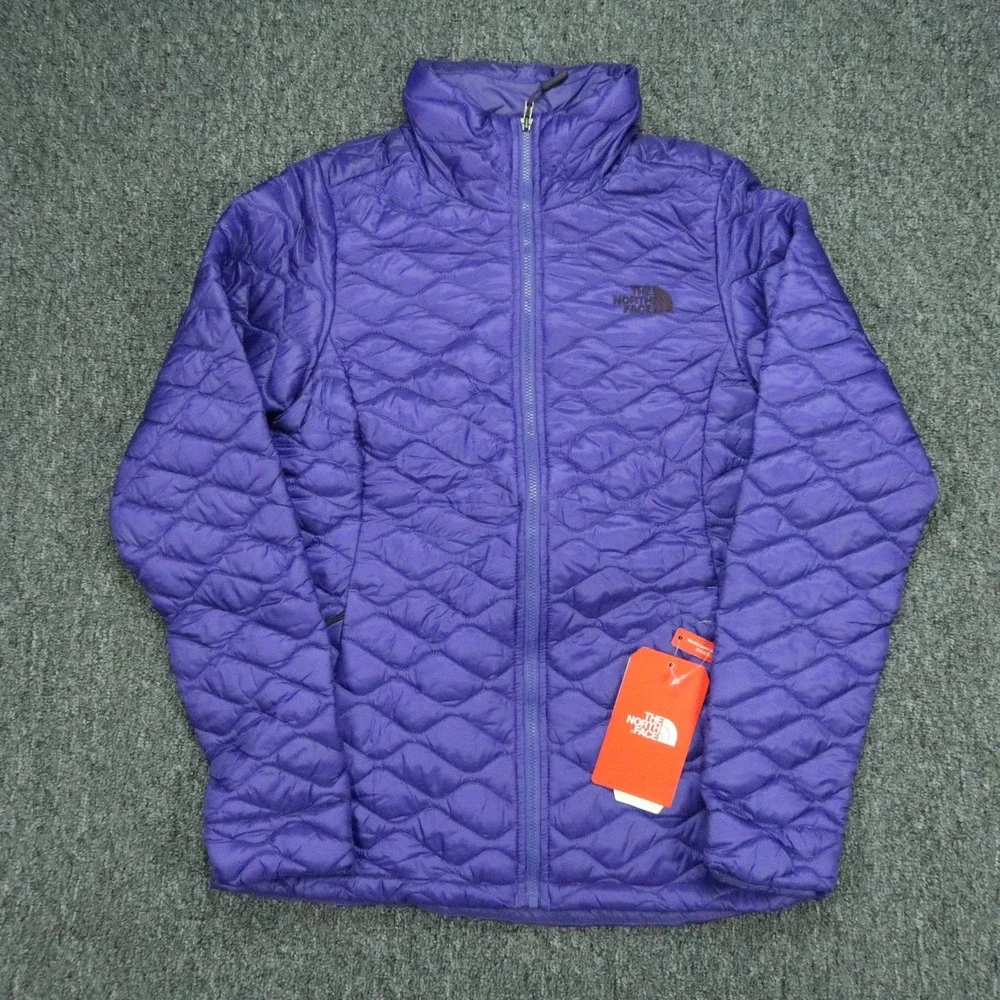 The North Face Jacket Womens XS Deep Blue ThermoBall Full Zip Quilted Puffer